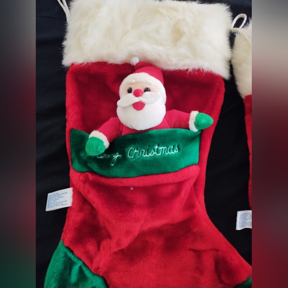 3 Vintage 1990s Quality JC Penny's Christmas Collection Plush Attached - Picture 3 of 12